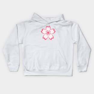 Light Pink Flower Kids Hoodie